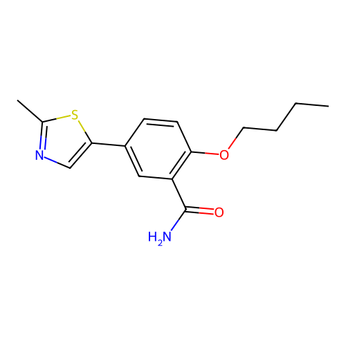 2-Butoxy-5-(2-methylthiazol-5-yl)benzamide structure