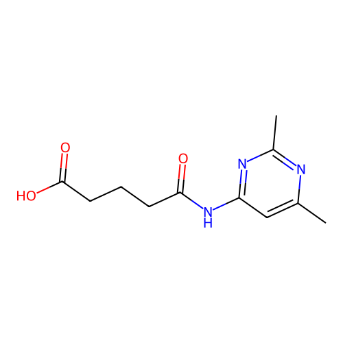 4-(2,6-Dimethyl-pyrimidin-4-ylcarbamoyl)-butyric acid structure