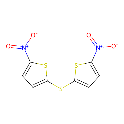 2,2'-Sulfanediylbis(5-nitrothiophene) structure