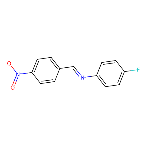 N-(4-fluorophenyl)-1-(4-nitrophenyl)methanimine structure