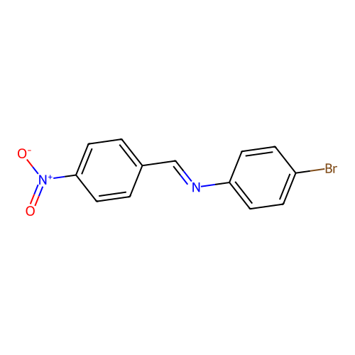 4-Bromo-N-[(E)-(4-nitrophenyl)methylidene]aniline structure