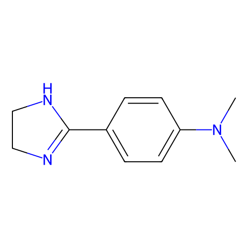 4-(4,5-dihydro-1H-imidazol-2-yl)-N,N-dimethylaniline structure