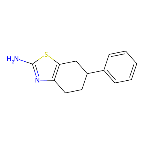 4,5,6,7-Tetrahydro-6-phenyl-2-benzothiazolamine structure