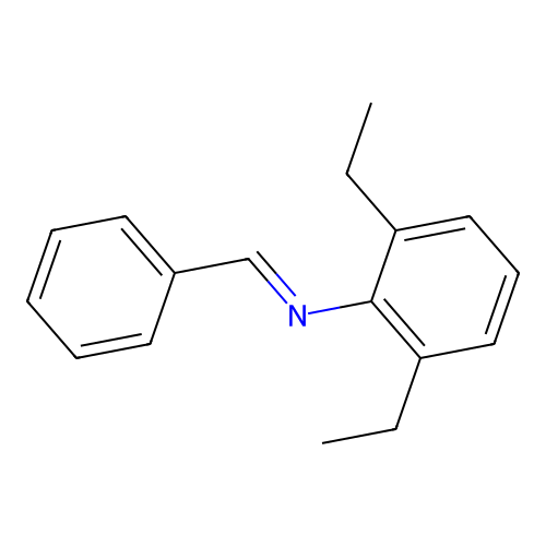 Benzenamine, 2,6-diethyl-N-(phenylmethylene)- structure
