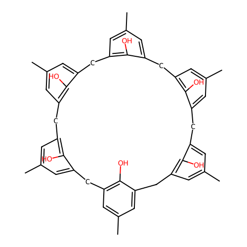 p-Methylcalix[6]arene structure