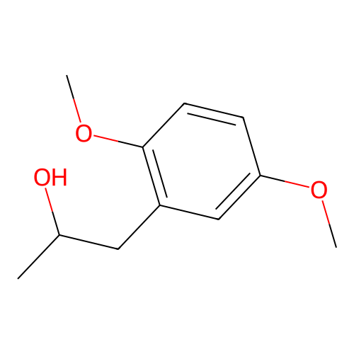 1-(2,5-Dimethoxyphenyl)propan-2-ol structure