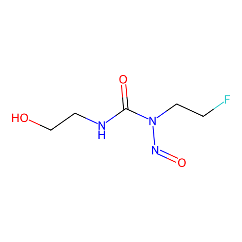 1-(2-Fluoroethyl)-3-(2-hydroxyethyl)-1-nitrosourea structure