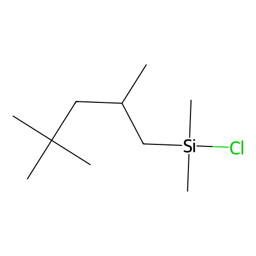 Chlorodimethyl(2,4,4-trimethylpentyl)silane structure