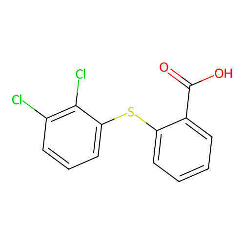 2-(2,3-Dichlorophenylthio)benzoic acid structure