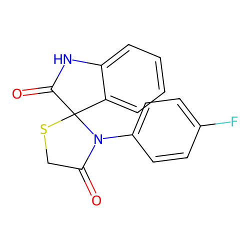 3'-(4-Fluorophenyl)spiro[3H-indole-3,2'-thiazolidine]-2,4'(1H)-dione structure