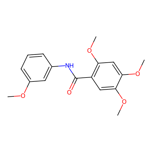 2,4,5-trimethoxy-N-(3-methoxyphenyl)benzamide structure