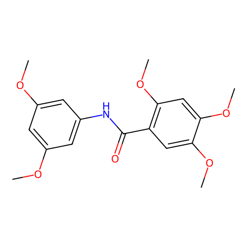 N-(3,5-dimethoxyphenyl)-2,4,5-trimethoxybenzamide structure