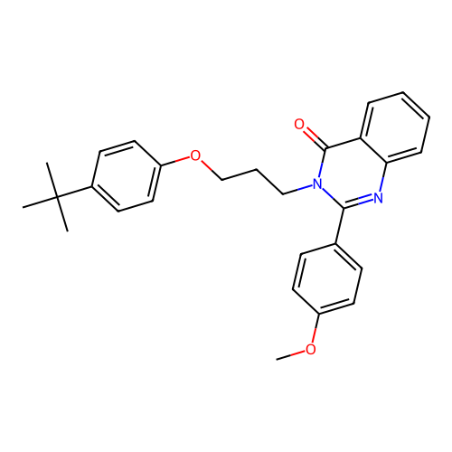 3-[3-(4-tert-butylphenoxy)propyl]-2-(4-methoxyphenyl)quinazolin-4(3H)-one structure