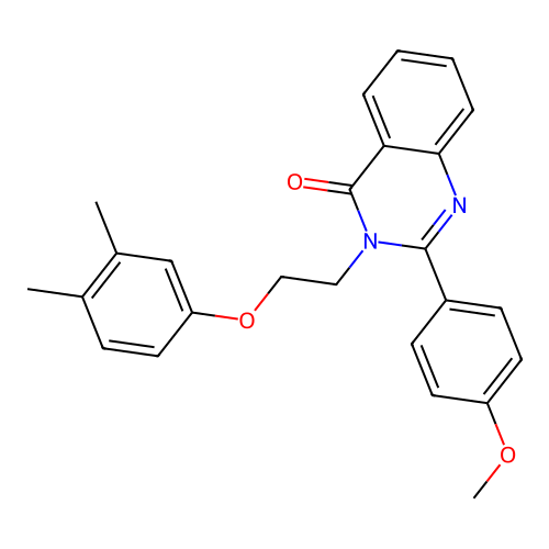 3-(2-(3,4-dimethylphenoxy)ethyl)-2-(4-methoxyphenyl)quinazolin-4(3H)-one structure