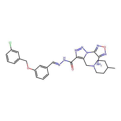 C26H28ClN9O3 structure