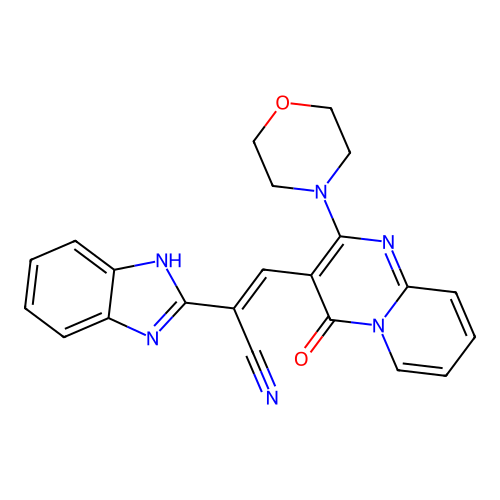 C22H18N6O2 structure