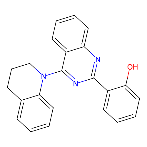 2-(4-(3,4-dihydroquinolin-1(2H)-yl)quinazolin-2-yl)phenol structure