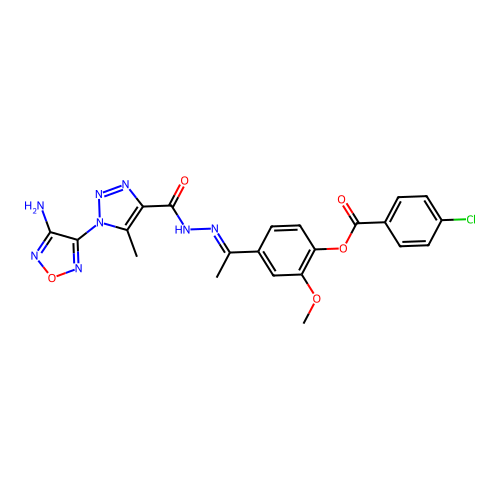 C22H19ClN8O5 structure