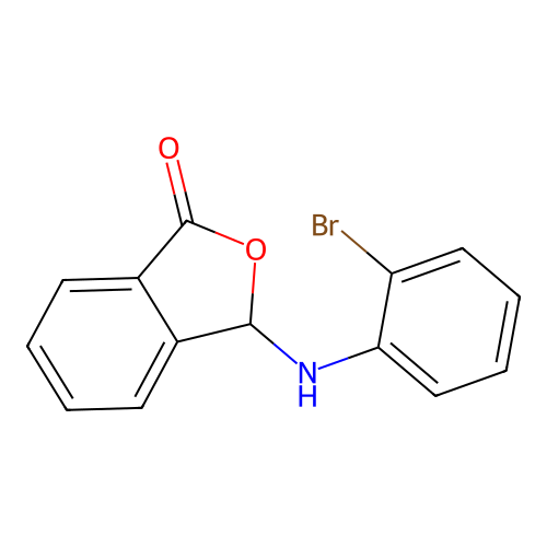 3-[(2-bromophenyl)amino]-2-benzofuran-1(3H)-one structure