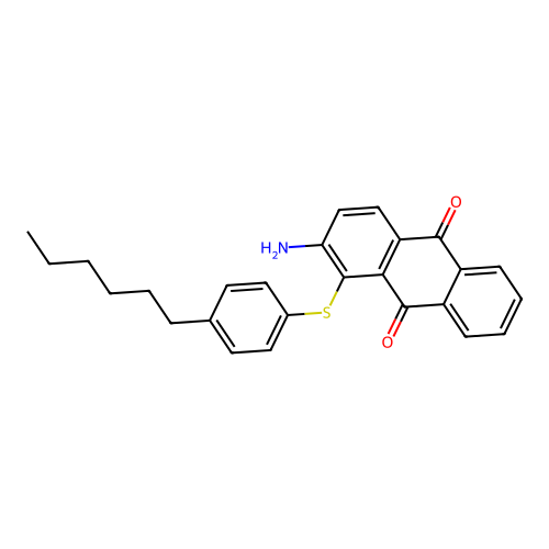 2-Amino-1-[(4-hexylphenyl)sulfanyl]anthracene-9,10-dione structure