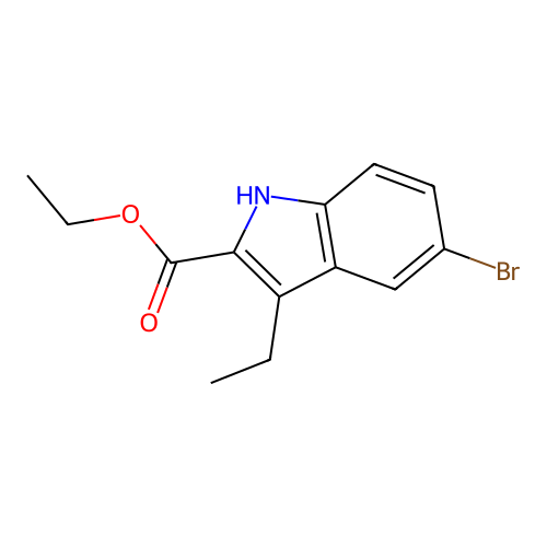 ethyl 5-bromo-3-ethyl-1H-indole-2-carboxylate structure