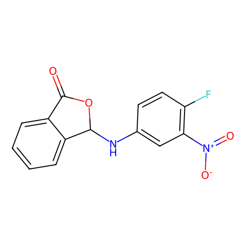 3-(4-fluoro-3-nitroanilino)-3H-2-benzofuran-1-one structure