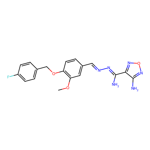 C18H17FN6O3 structure
