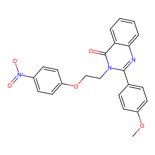 2-(4-methoxyphenyl)-3-(2-(4-nitrophenoxy)ethyl)quinazolin-4(3H)-one structure