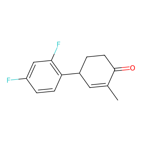 4-(2,4-Difluorophenyl)-2-methylcyclohex-2-en-1-one structure
