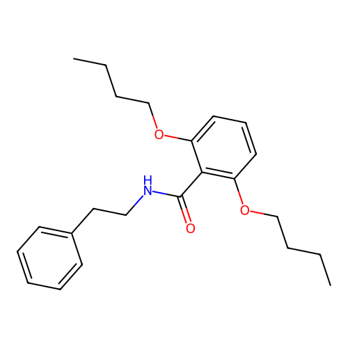2,6-dibutoxy-N-phenethylbenzamide structure