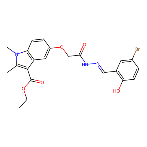 C22H22BrN3O5 structure