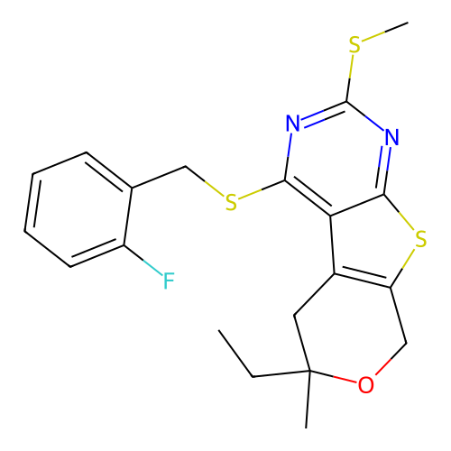 C20H21FN2OS3 structure