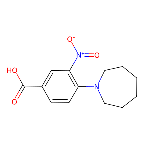 4-(Azepan-1-yl)-3-nitrobenzoic acid structure