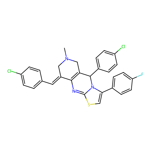 C29H22Cl2FN3S structure