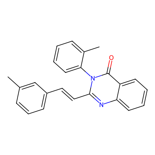 3-(2-methylphenyl)-2-[(E)-2-(3-methylphenyl)ethenyl]quinazolin-4(3H)-one structure