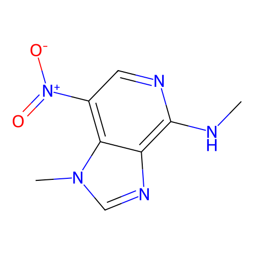 N,1-dimethyl-7-nitro-1H-imidazo[4,5-c]pyridin-4-amine structure