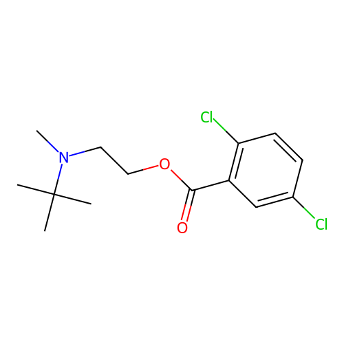 2-[Tert-butyl(methyl)amino]ethyl 2,5-dichlorobenzoate structure