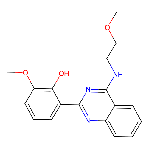 2-Methoxy-6-{4-[(2-methoxyethyl)amino]quinazolin-2-yl}phenol structure