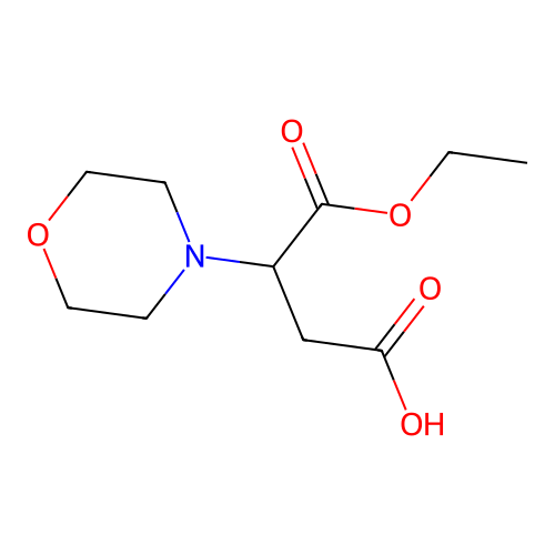 4-Ethoxy-3-(morpholin-4-yl)-4-oxobutanoic acid structure
