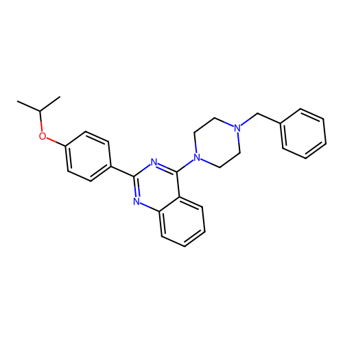 4-(4-Benzylpiperazin-1-yl)-2-[4-(propan-2-yloxy)phenyl]quinazoline structure