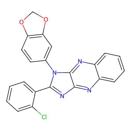 3-(1,3-Benzodioxol-5-yl)-2-(2-chlorophenyl)imidazo[4,5-b]quinoxaline structure