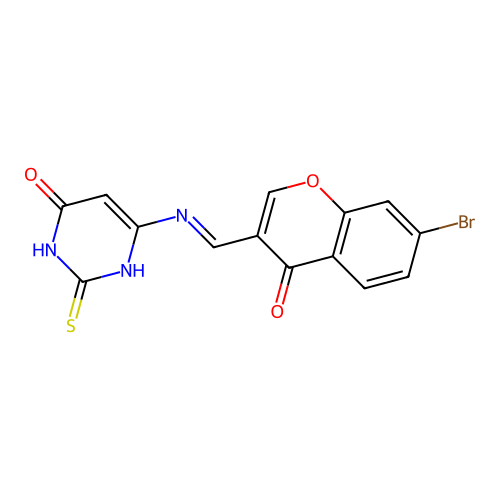 C14H8BrN3O3S structure