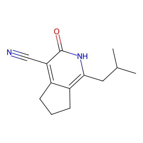 1-(2-Methylpropyl)-3-oxo-2,5,6,7-tetrahydrocyclopenta[d]pyridine-4-carbonitrile structure