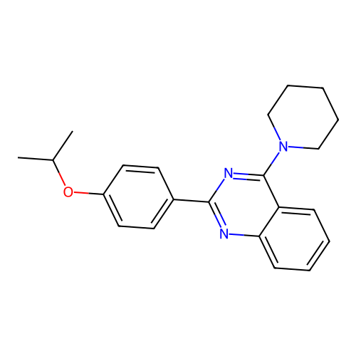 4-(Piperidin-1-yl)-2-[4-(propan-2-yloxy)phenyl]quinazoline structure