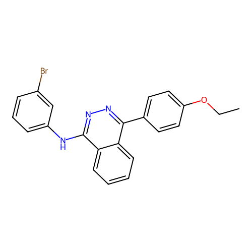 N-(3-bromophenyl)-4-(4-ethoxyphenyl)phthalazin-1-amine structure
