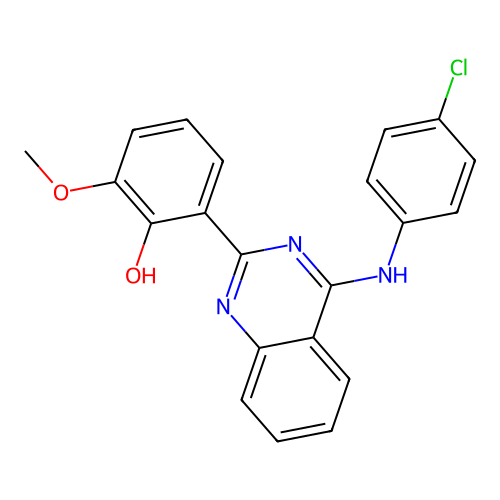 2-(4-((4-Chlorophenyl)amino)quinazolin-2-yl)-6-methoxyphenol structure
