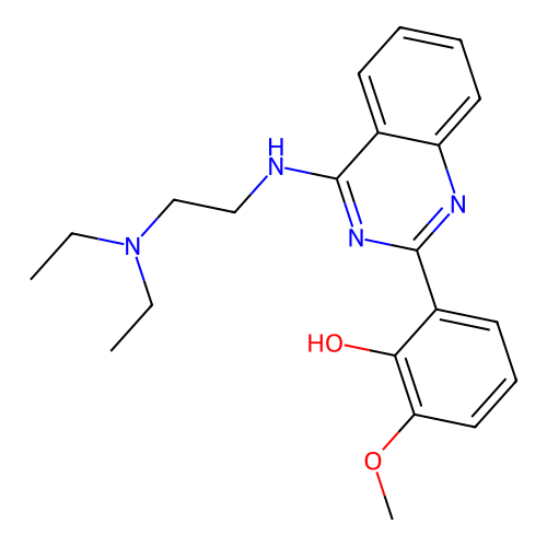 2-(4-((2-(Diethylamino)ethyl)amino)quinazolin-2-yl)-6-methoxyphenol structure
