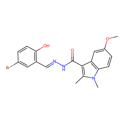 C19H18BrN3O3 structure