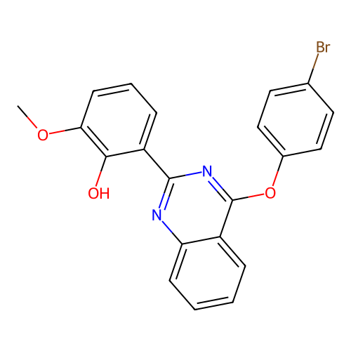 2-(4-(4-Bromophenoxy)quinazolin-2-yl)-6-methoxyphenol structure