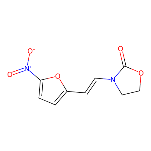 3-[(E)-2-(5-nitrofuran-2-yl)ethenyl]-1,3-oxazolidin-2-one structure